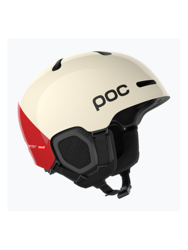 Скиорска каска POC Fornix BC rouge/blanc