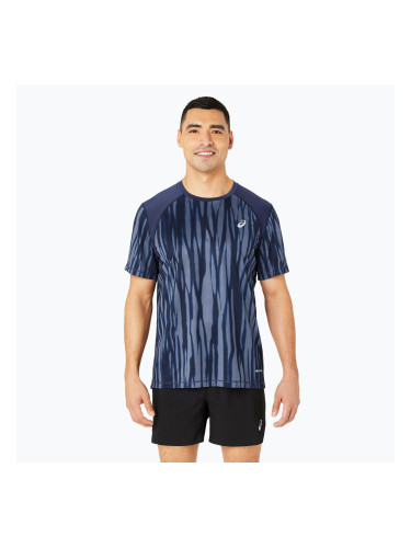 Мъжка тениска за бягане ASICS Road All Over Print Top blue expanse/midnight
