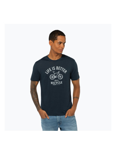 Мъжка тениска Super.natural Better Bike Tee blueberry/vapor grey