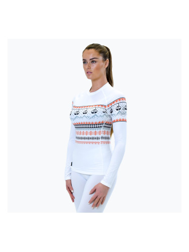 Дамска термоактивна блуза Surfanic Cozy Limited Edition Crew Neck white fairisle