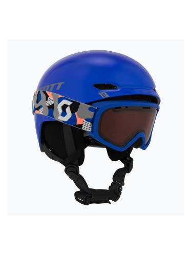 Детска скиорска каска SCOTT Keeper 2 + очила Witty blue/grey