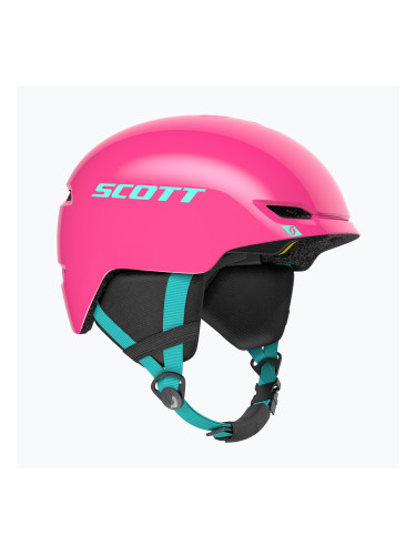Детска скиорска каска SCOTT Keeper 2 mint green/neon pink