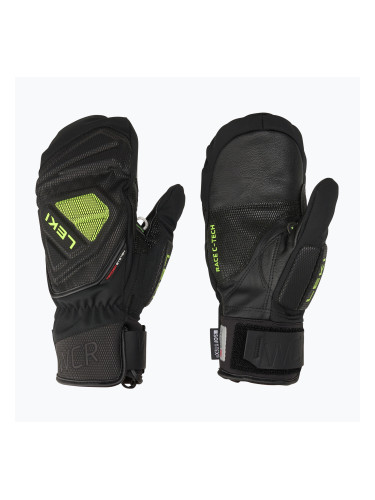 Мъжки скиорски ръкавици LEKI WCR C-Tech 3D Mitt black/ ice lemon