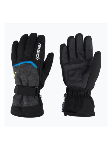 Скиорски ръкавици Reusch Outset R-Tex XT black melange/safety yellow/brilliant blue