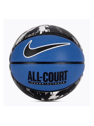 Баскетболна топка Nike Everyday All Court 8P Graphic Deflated star blue/ black/ white/ black размер 7