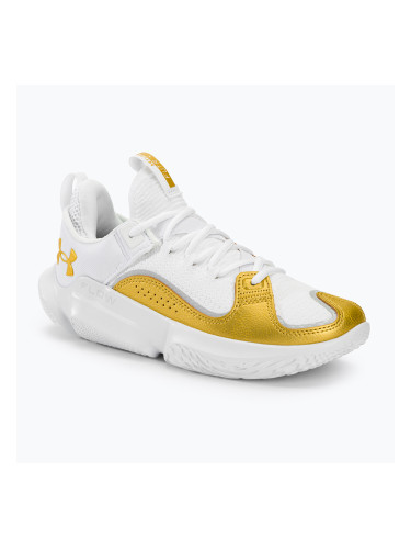 Баскетболни обувки Under Armour Flow Futr X3 бяло/бяло/металическо злато