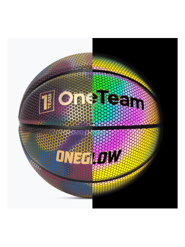 Баскетболна топка OneTeam Holographic black