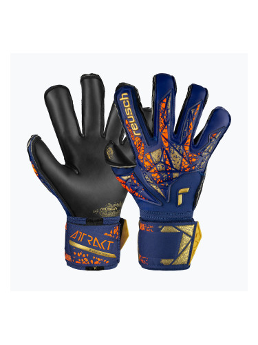 Вратарски ръкавици Reusch Attrakt Gold X Evolution premium blue/gold/black