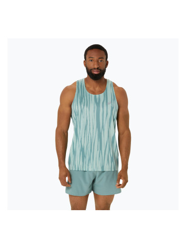 Мъжки потник за бягане ASICS Road All Over Print Singlet light celadon/celadon