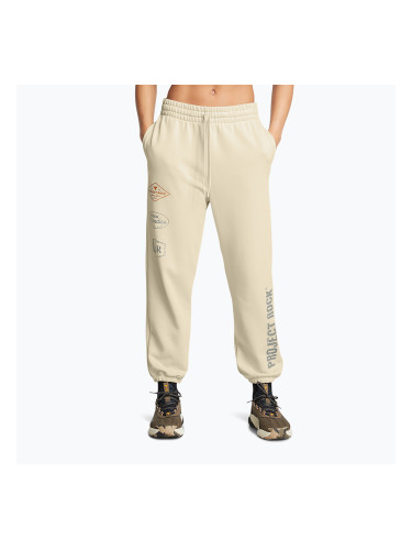 Дамски панталони за тренировка Under Armour Project Rock HWT Pnt silt / clay green