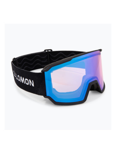 Скиорска маска Salomon S/View 3 black/ml light blue