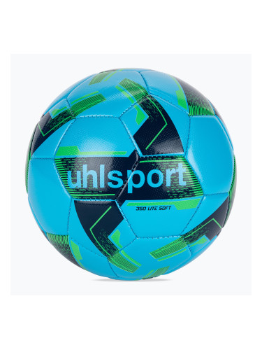 Футболна топка uhlsport Lite Soft 350 ice blue/navy/fluo green размер 5