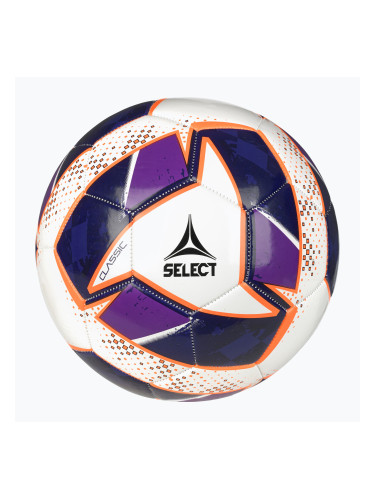 Футболна топка SELECT Classic v24 white/purple размер 5