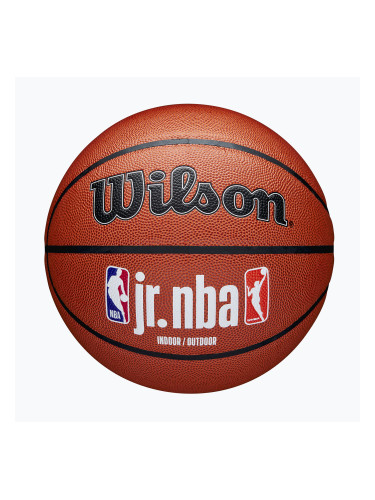 Wilson NBA JR Fam Logo баскетбол на закрито на открито кафяв размер 7