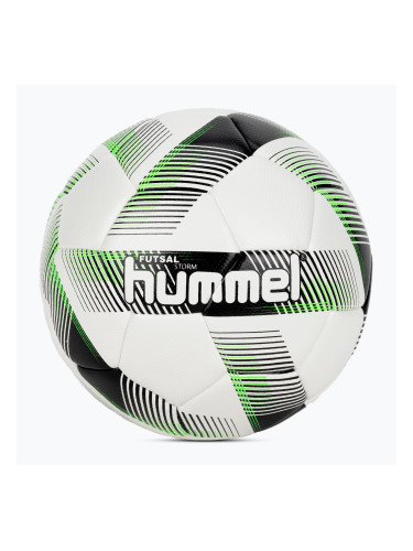 Hummel Storm FB футболна топка бяло/черно/зелено размер 3