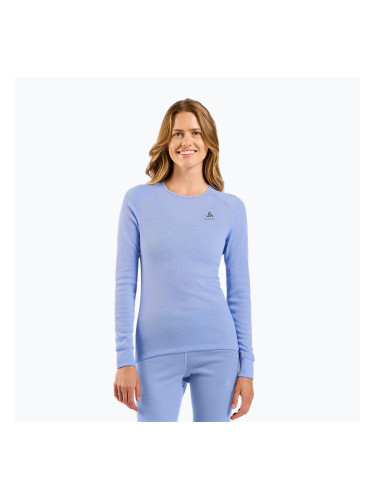 Дамска термоактивна блуза с дълъг ръкав ODLO Active Warm Bl Top Crew Neck blue heron