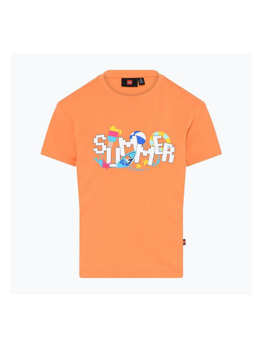 Детска тениска за трекинг LEGO Lwtaylor 307 оранжева 11010671