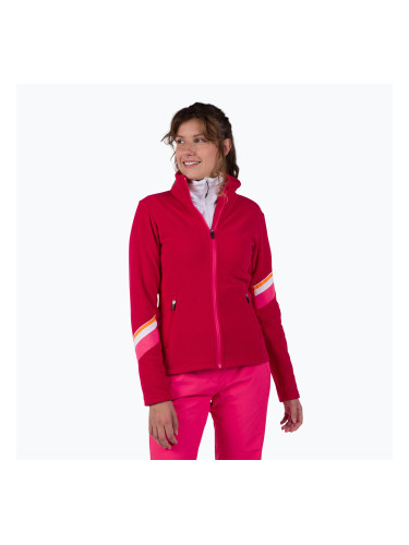 Дамски суитшърт Rossignol Strawpile Fleece Fz ruby red