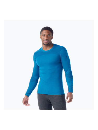Мъжка термоактивна блуза Smartwool Intraknit Thermal Merino Base Layer Crew nival blue/navy