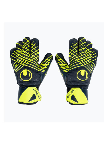 Вратарски ръкавици uhlsport Prediction Supersoft navy/white/fluo yellow