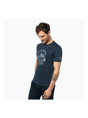 Мъжка тениска Super.natural Landi Tee blueberry/vapor grey