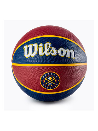 Баскетболна топка Wilson NBA Team Tribute Denver Nuggets, тъмносиня WTB1300XBDEN