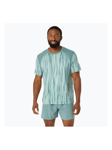 Мъжка тениска за бягане ASICS Road All Over Print Top light celadon/целадън