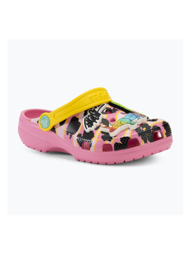 Детски джапанки Crocs Ron English Party Animals Classic Clog Kids pink lemonade/multi
