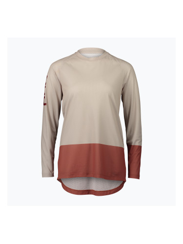 Дамска колоездачна блуза с дълъг ръкав POC MTB Pure light sandstone beige/himalayan salt