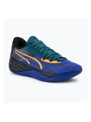 Мъжки баскетболни обувки PUMA All-Pro Nitro Crowd Craze lapis lazuli/cold green/puma black