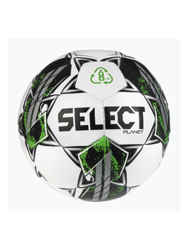 Футболна топка SELECT Planet v23 white/green размер 5