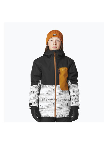 Детско ски яке Picture Daumy black / mood print / honey