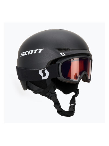 Детска скиорска каска SCOTT Keeper 2 + ски очила Witty stealth black