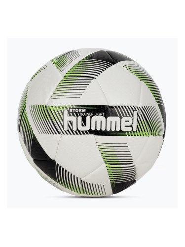 Hummel Storm Trainer Light FB футболна топка бяло/черно/зелено размер 3