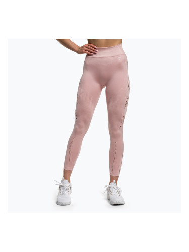 Дамски гамаши за тренировка Gymshark Flawless Shine Seamless розово/бяло