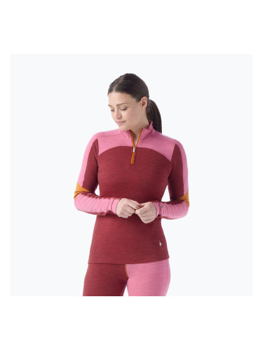 Дамски термо суитшърт Smartwool Classic Thermal Merino Base Layer Colorblock 1/4 Zip Boxed