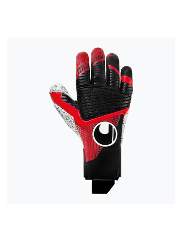 Uhlsport Powerline Supergrip+ Reflex вратарски ръкавици черни/червени/бели