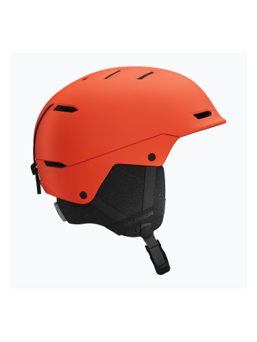 Детска скиорска каска Salomon Husk Jr cherry tomato