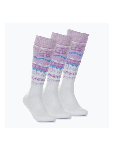 Скиорски чорапи Surfanic Pro Tech Fairisle 3-pak ice lilac