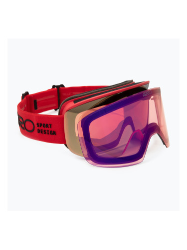 Скиорски очила Giro Axis glacier red stacked/vivid copper/vivid infrared