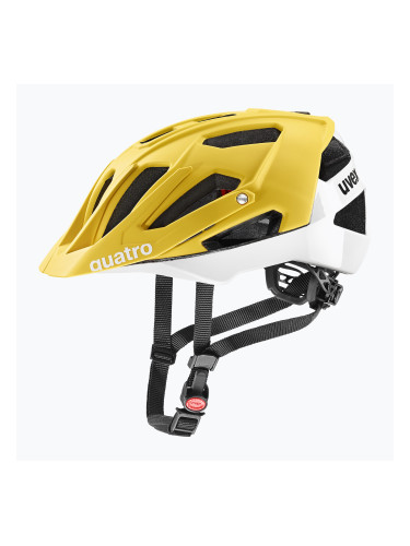 Велосипедна каска UVEX Quatro CC sunbee/ white matt