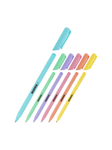 Химикалка Kores K0R-M Pastel 1.0 мм синя