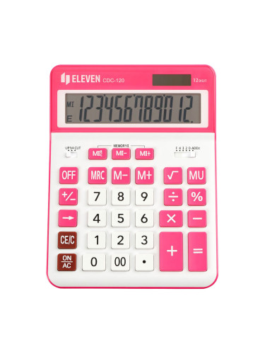 Калкулатор Eleven CDC120W 12разр розов