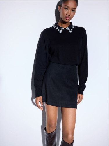 Mohito - Пуловер с яка - черен