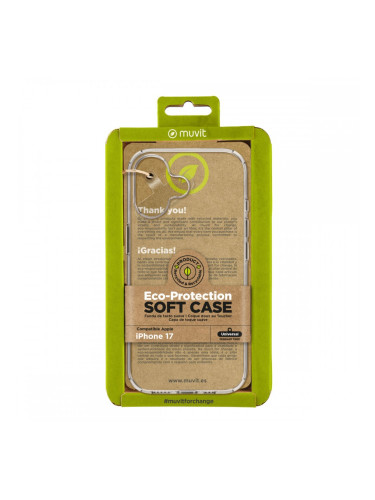 Калъф за мобилен телефон Muvit for Change iPhone 17 Прозрачен