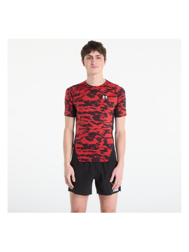 Тениска Under Armour HG Printed SS Tee Black L