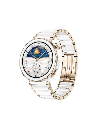 КОМБИНАЦИЯ Huawei Watch GT 5 Pro 42mm JNA-B29C - Nanocrystalline Ceramic with White Ceramic Strap + Huawei FreeBuds SE 3 ULC-CT020 - Black