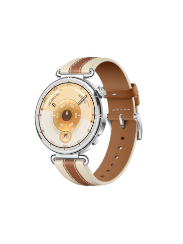 КОМБИНАЦИЯ Huawei Watch GT 6 KSU-B19W 41mm - Stainless steel case with Brown Composite Leather Strap + Huawei FreeBuds SE 3 ULC-CT020 - Black