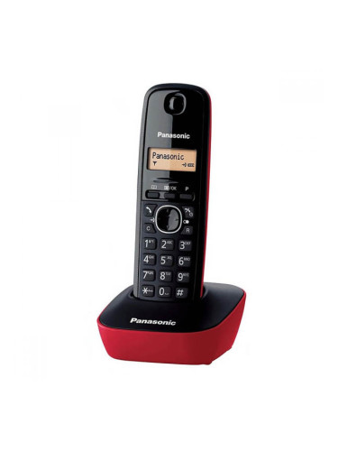 Безжичен телефон Panasonic KX-TG1611SPR Червен