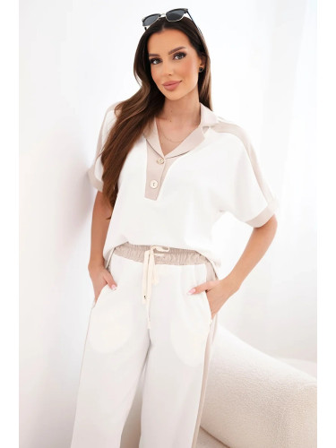 Дамски комплект Kesi с поло тениска и панталон